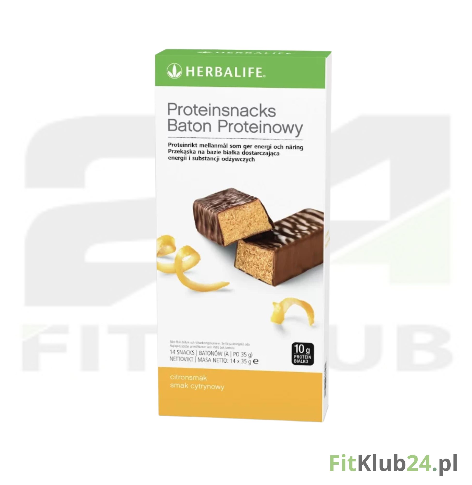 Batony proteinowe Herbalife - cytrynowe, 14szt.