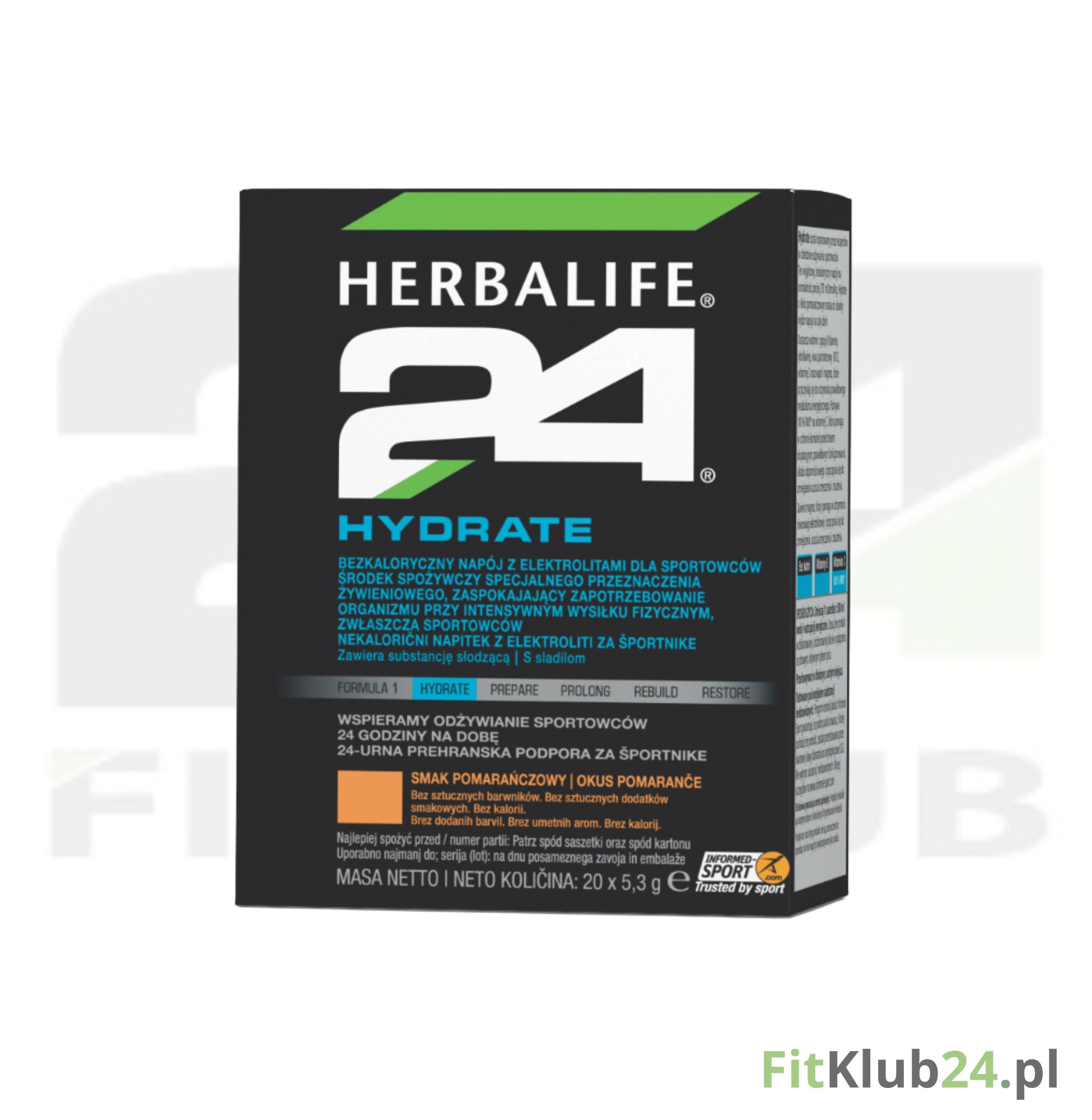 Hydrate Herbalife24 - wspiera nawodnienie, saszetki 20szt