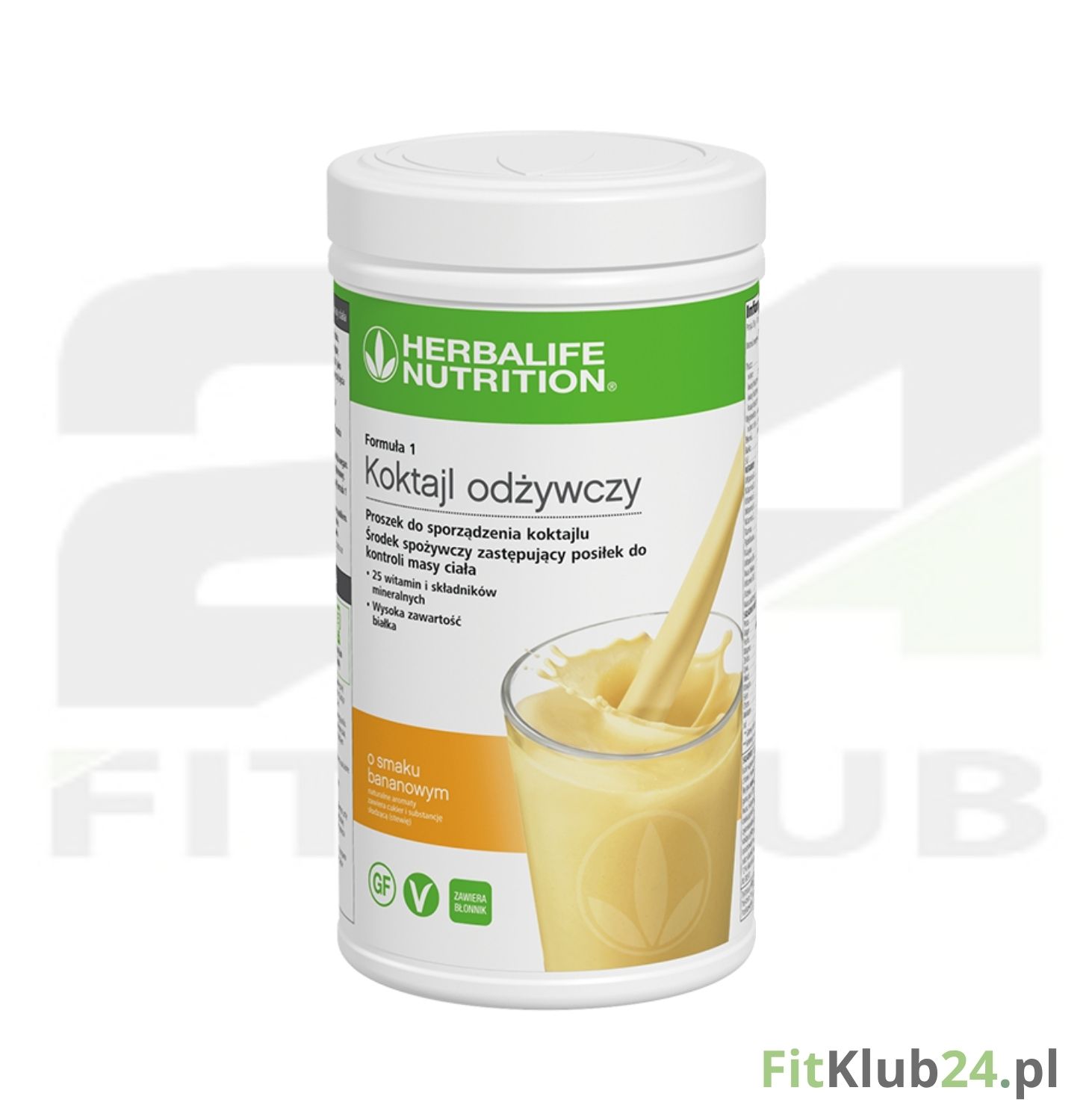 Koktajl odżywczy Formuła 1 bananowy 550g – zamiennik posiłku Herbalife