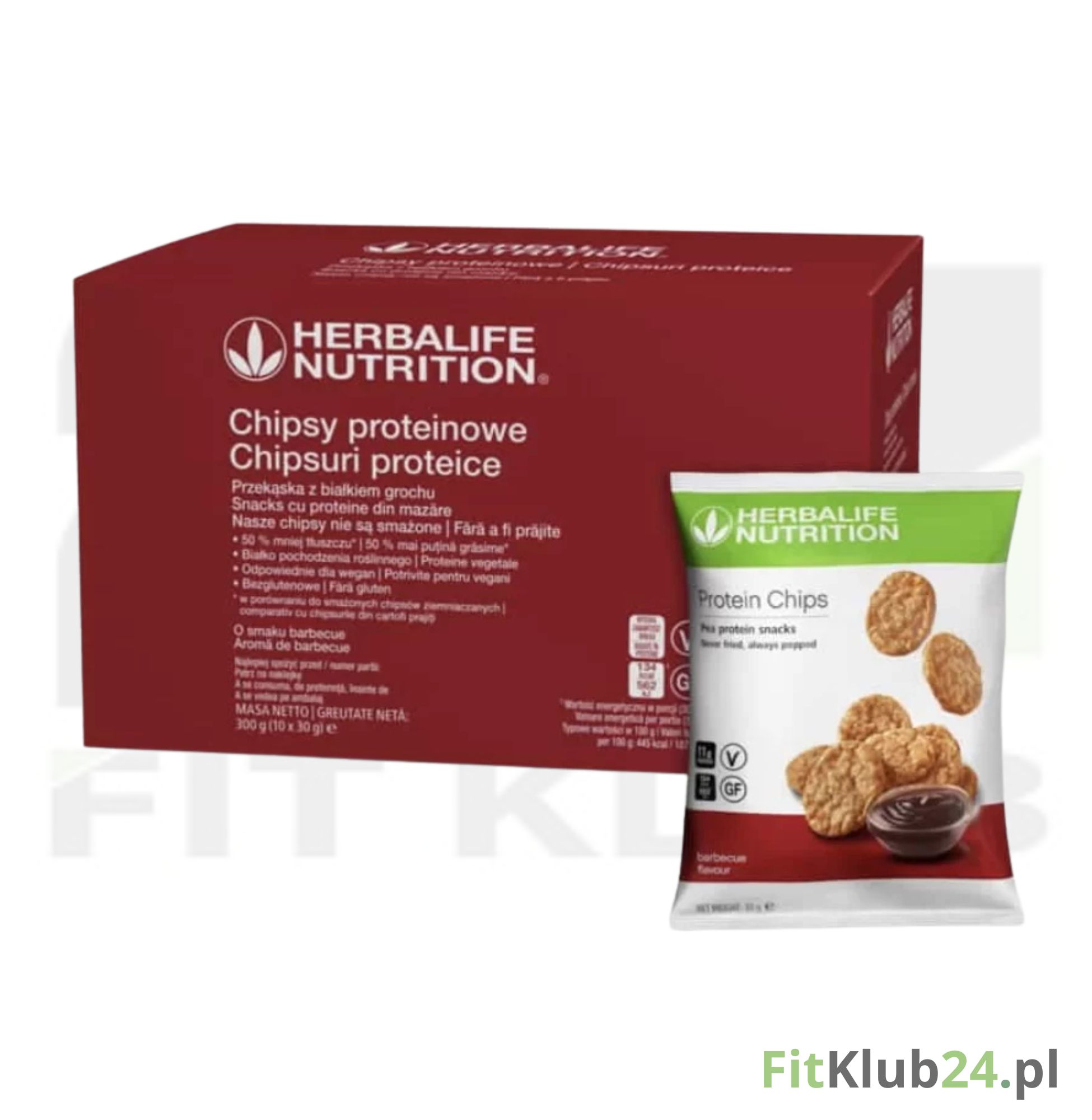 Chipsy proteinowe Herbalife - barbecue 10op.