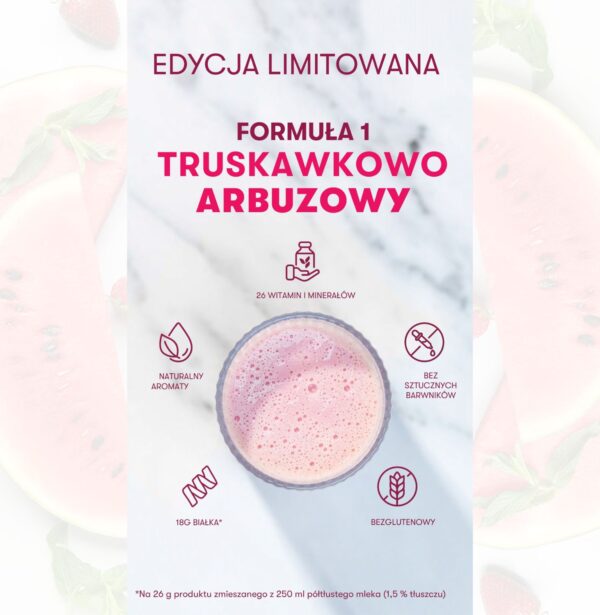 Koktajl odżywczy Formuła 1 arbuzowo - truskawkowy 550g – zamiennik posiłku Herbalife